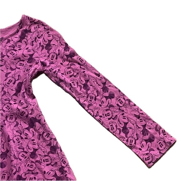Kohl's Jumping Beans Disney Minnie Mouse Girl’s Long Sleeved Dress Mauve Size 7 - Picture 4 of 8